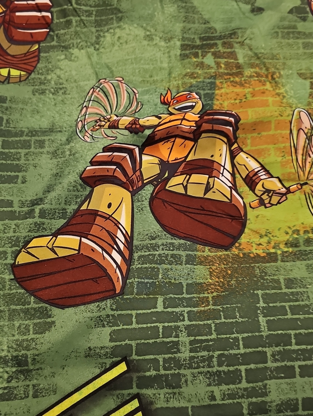 Twin Teenage Mutant Ninja Turtles Graphic Beddingl - - Picture 6 of 8